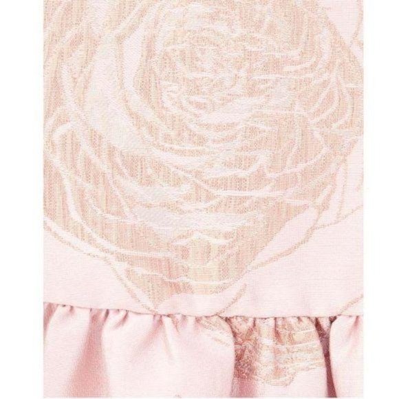 NWT Girls Foil Floral Jacquard Dress Fit Flare - Picture 6 of 7